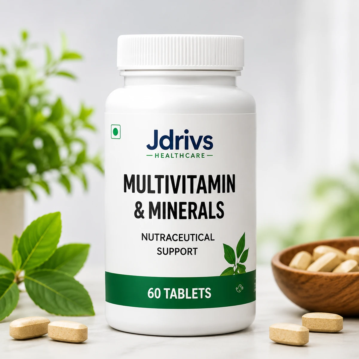 Jdrivs Multivitamin & Minerals nutraceutical tablets, 60 tablets