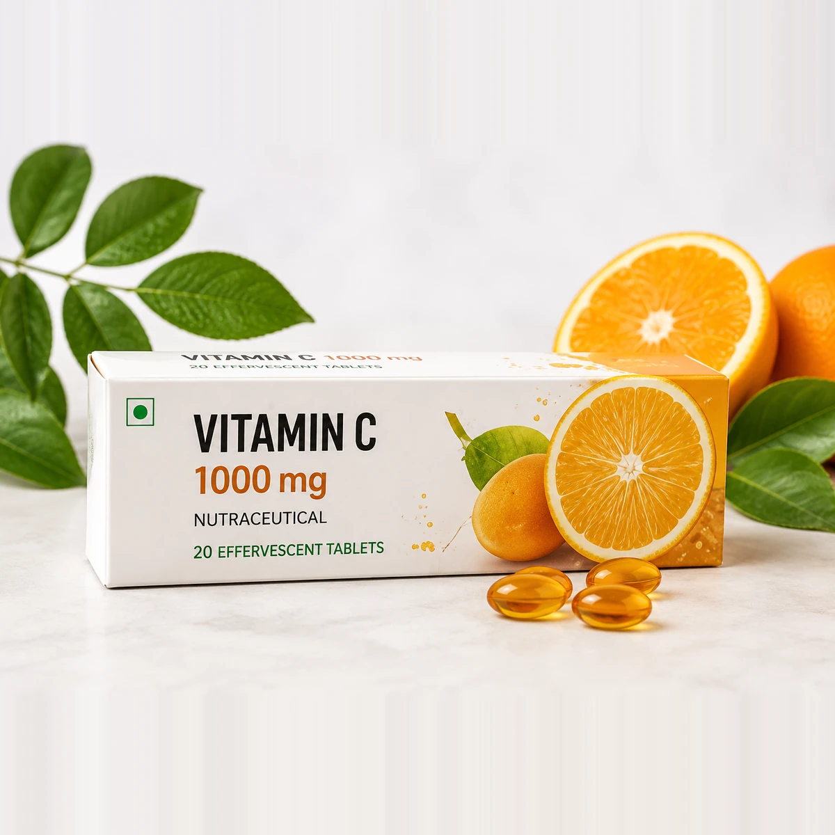 Jdrivs Vitamin C 1000mg, 20 effervescent tablets