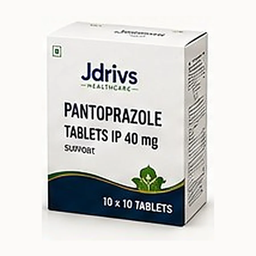 Jdrivs carton box, Pantoprazole tablets 10x10