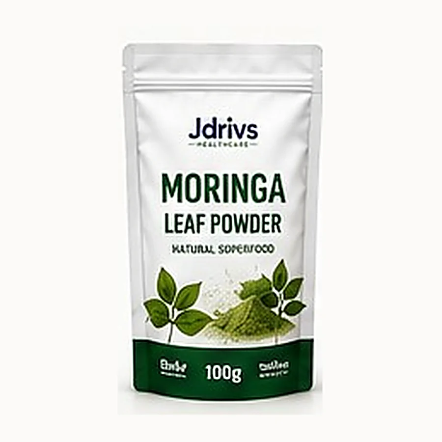 Jdrivs stand-up pouch, Moringa leaf powder 100g